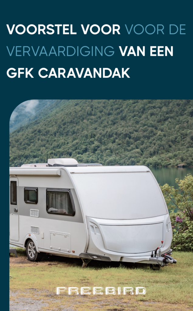 Voorstel voor de vervaardiging van een GFK-caravandak